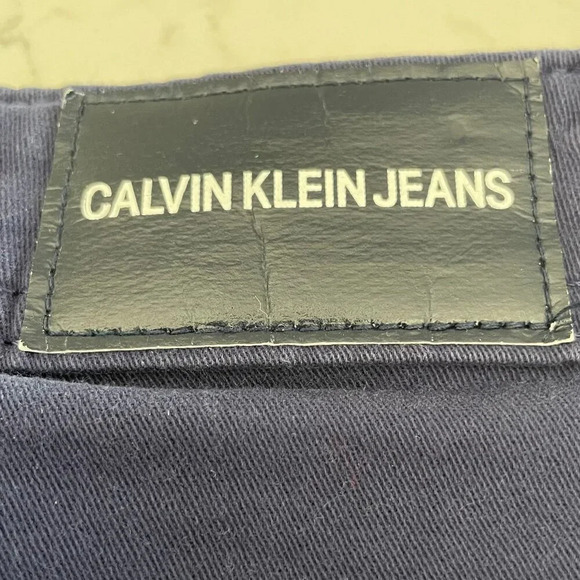 Calvin Klein Jeans Casual 5 Pocket Boot Cut Ankle Length Cotton Jeans Blue Sz 8 - Picture 10 of 11